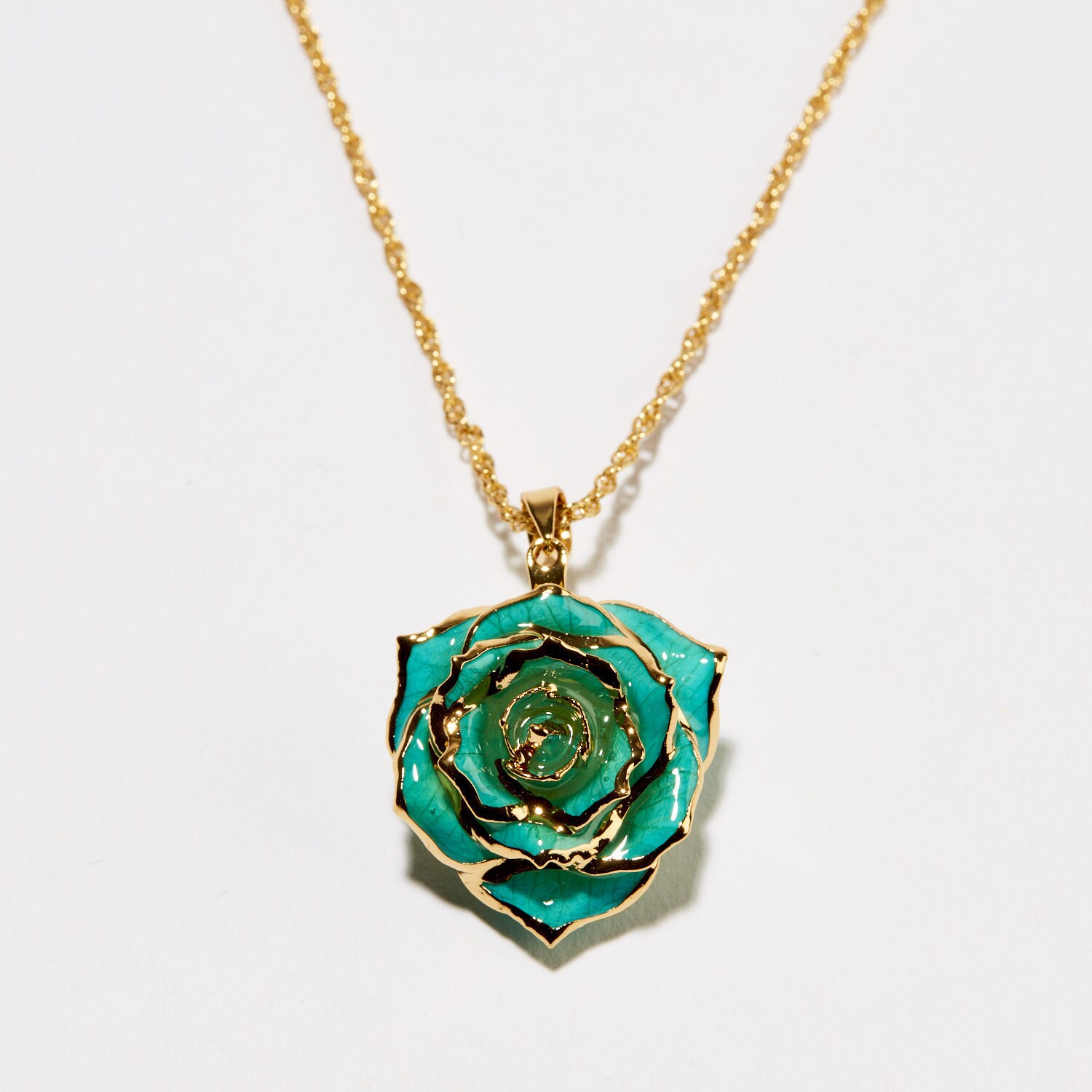 韓国商品/THREE TIMES Eternal necklace Gorgeous One-of-a-kind Teal Rhapsody Eternal Necklace | Real