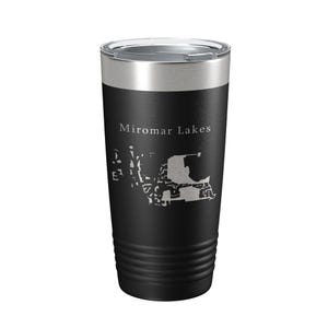 Miromar Lakes Lake Como Map Tumbler Travel Mug Insulated Laser Engraved Coffee Cup Florida 20 oz