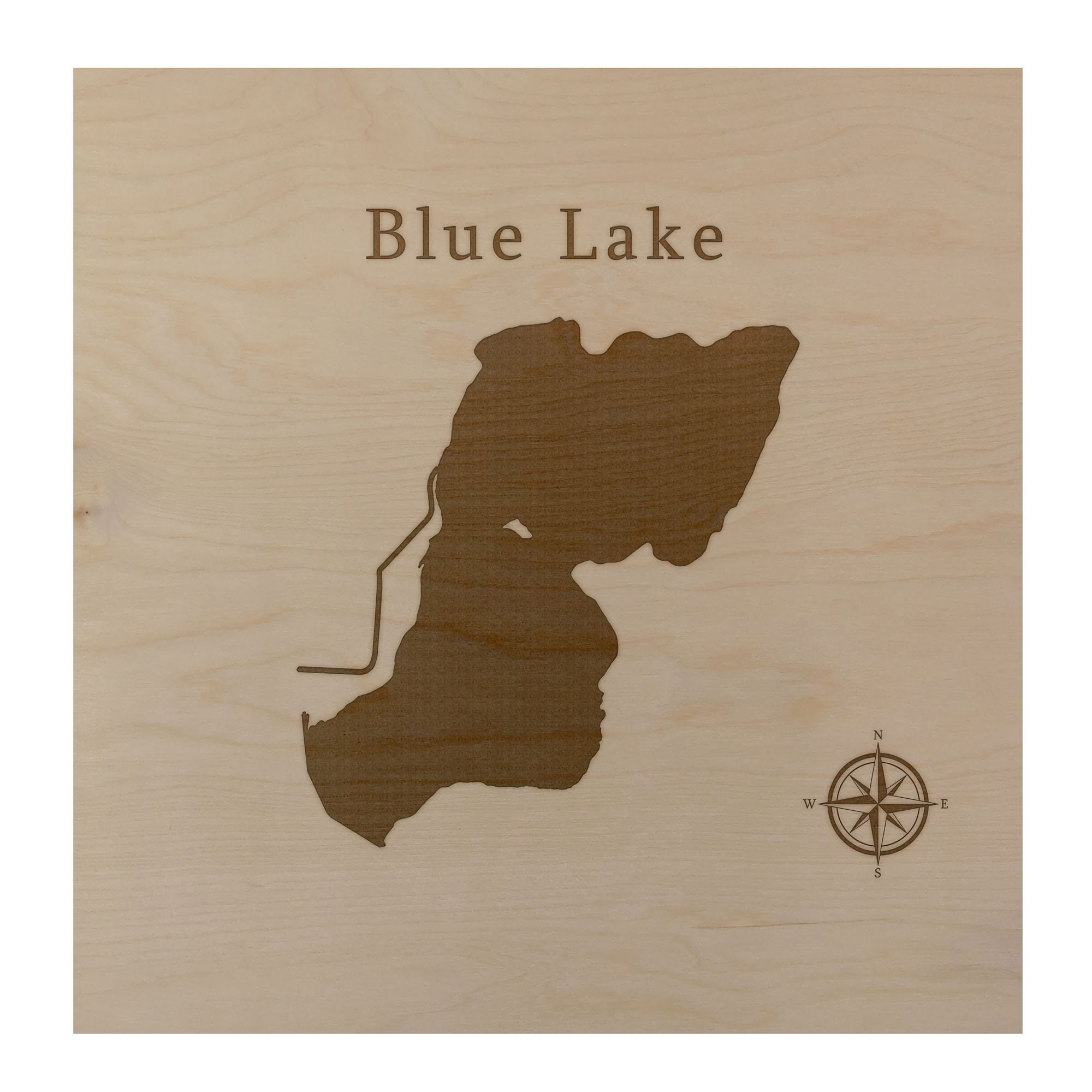 Blue Lake Map Wall Art Office Decor Gift Engraved Colorado Etsy