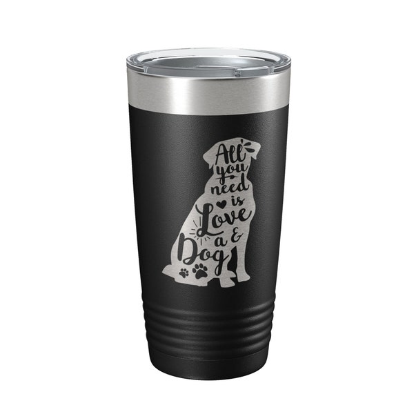 Sottobicchiere Divertente Con Welsh Terrier E Scritta 'All You Need Is Love And A Welsh Terrier', 9x9 Cm, MDF Lucido