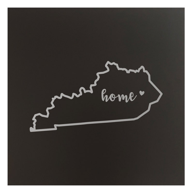 Kentucky Home State Map Wall Art Office Decor Gift Engraved KY