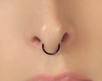 Fake Septum Ring - Gold, Silver, Black, Rose Gold.