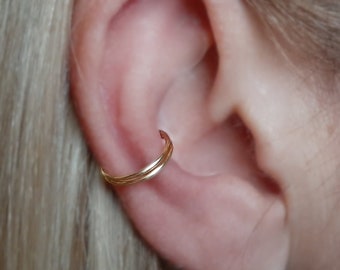 Double Ear Cuff Ring - Gold, Silver, Rose gold.