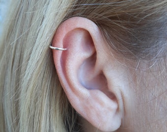 Sterling silver helix earring.