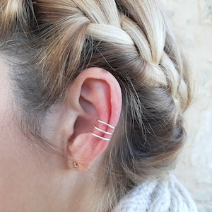 Triple ear cuff Gold, Silver, Rose gold. image 3