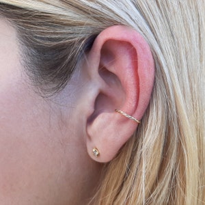 Twisted Ear cuff - Silver, Rose gold.