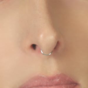 Fake Septum Ring Nose Rings Gold,Silver, Rose gold. image 3