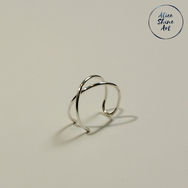 Fake Lip Ring Cross Lip Ring gold Silver Rose Gold. Etsy