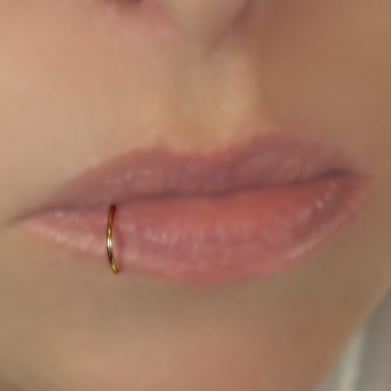 Lips Ring Gold Filled rose Gold Filled silver925 piercing Etsy