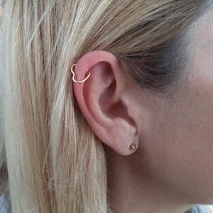 Fake Heart Helix Ring-Fake Piercing-Gold, Silver, Rose Gold.