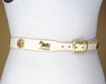 White and gold waist belt Clearance