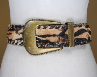 tiger print belt