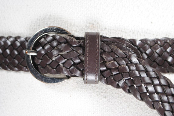 Chocolate Brown Braided belt, Old Money, Quiet lu… - image 8