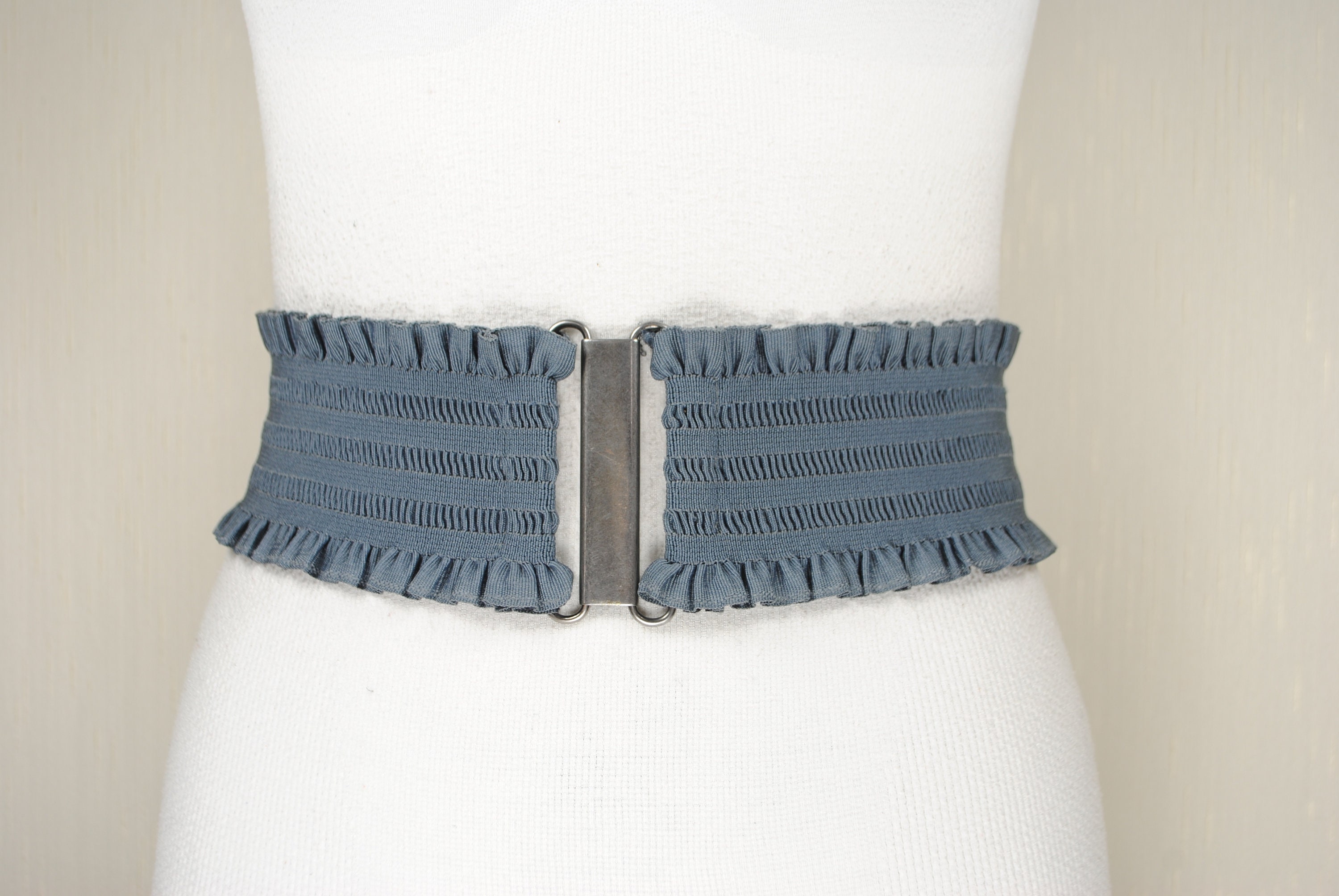 Gray Stretch Belt, Y2K Vintage Hip Belt, for Women, Grey  display picture 2