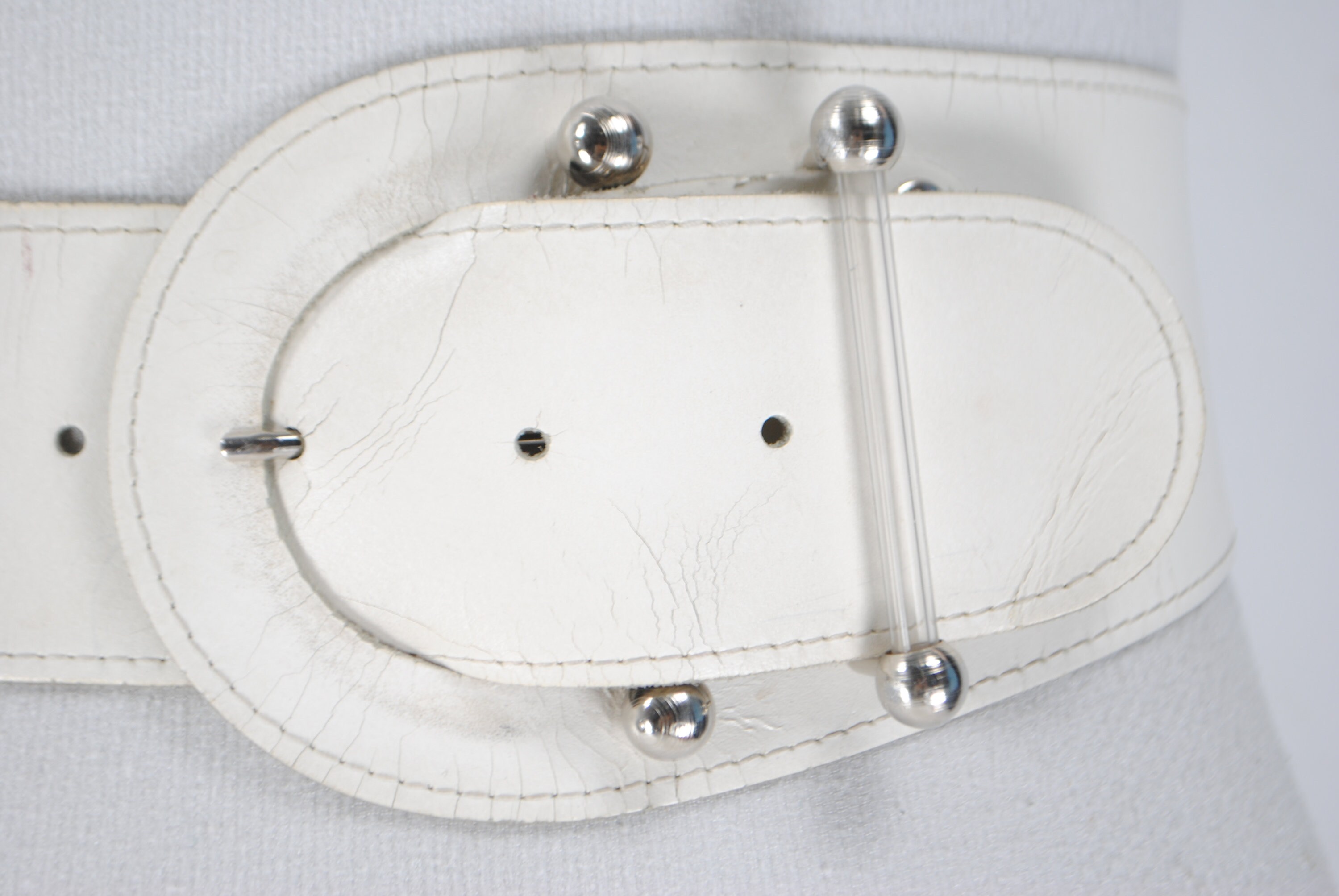 80s Wide White Leather Belt for Women. Unique Corset Belt. Etsy