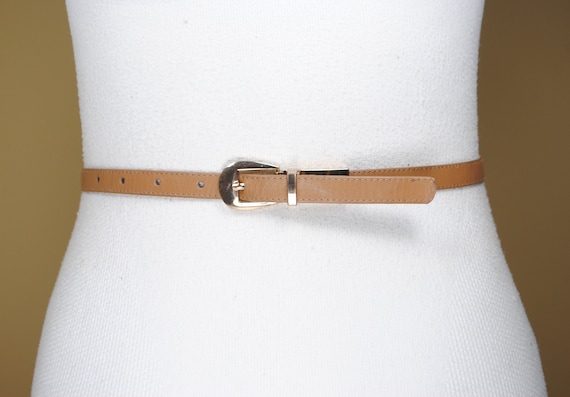 ladies tan belt for dress Tan Dress Belt 34 / Tan