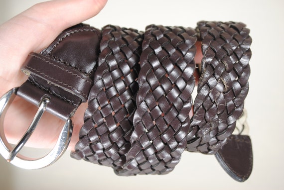 Chocolate Brown Braided belt, Old Money, Quiet lu… - image 6