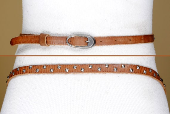 Pyramid Studded Skinny Belt Pyramid Studded Skinny Belt