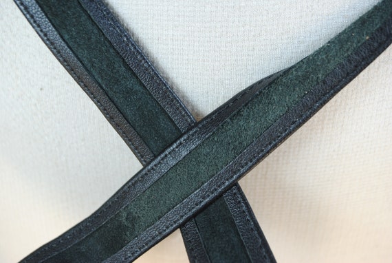 Wide Black Obi Belt, Corset for women, Tie up Gen… - image 8
