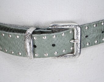 Cheval Design Studio Studded Gold Mesh Belt With Rolled  display picture 3