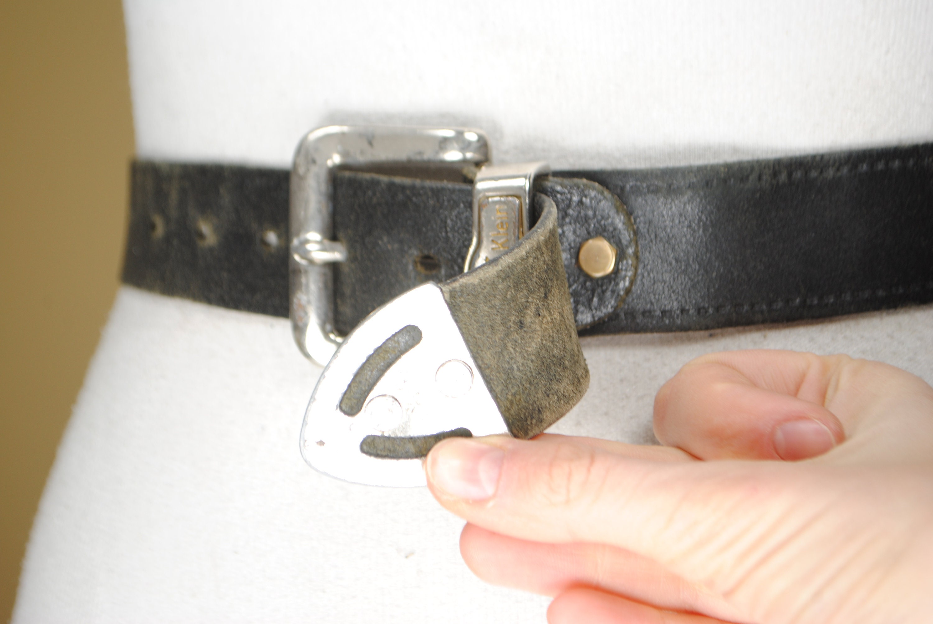 ck leather belt