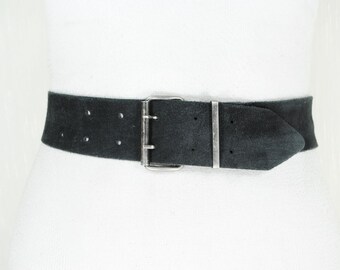 POST＆ＣＯ★90 レザーベルト バックルベルト ペイズリー ブラック Y2K POST＆CO☆90 レザーベルト バックルベルト ペイズリー