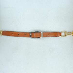 Skinny Brown Leather Belt, Old Money, Quiet luxury, Women, Faded Buckle, Gold Bling, Elegant Classic, High Quality, Vintage, Size 24 25 26