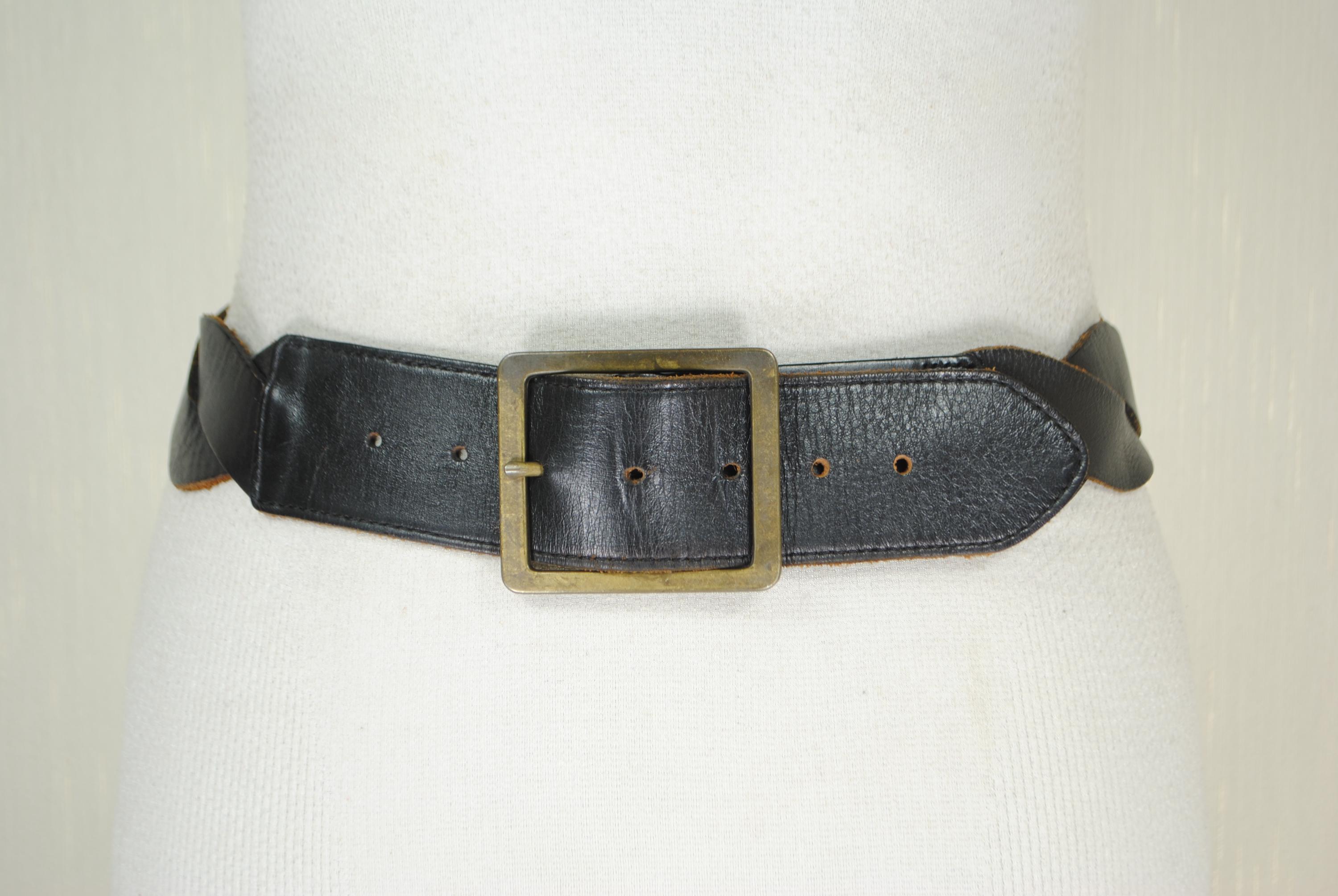 Vintage 90s ESPRIT Japanese Wide Canvas Belt 90 main image 2