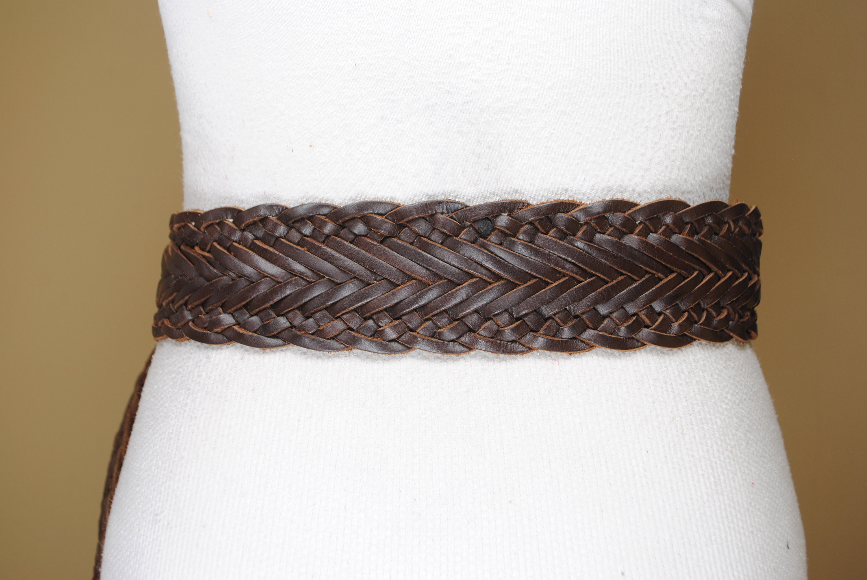Evereve braided chocolate belt size M/L(42”) Men main image 4