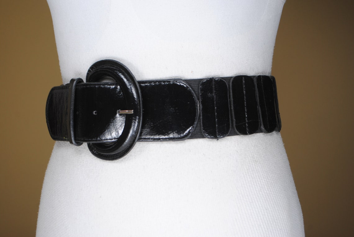 Black Elastic Belt for Women Etsy UK