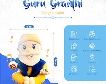 Guru Granthi Singing and Light up - Chaupai Sahib & Sikhism Mini Book of Wisdom