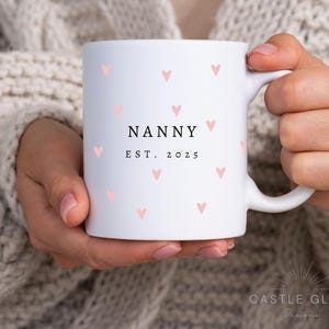 Personalised Grandparents Mug, New Grandparents Gifts, New Nanny and Grampy Gift, Gifts for new Grandparents, New Baby Gift for Grandparents afbeelding 3