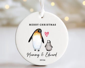 Personalised Mummy & Child Christmas Tree Decoration | Personalised mummy Christmas Tree Bauble | Personalised Christmas Bauble