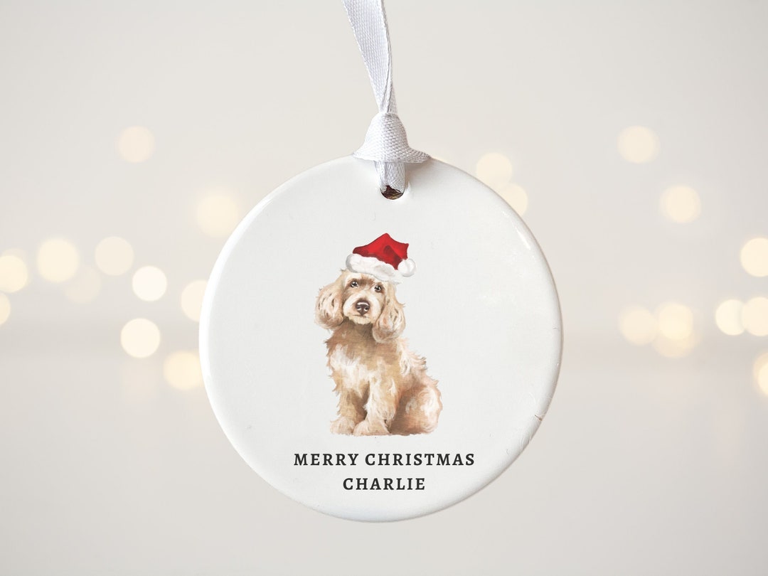 Personalised Cockapoo Christmas Tree Decoration Dog Etsy UK