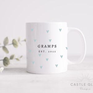 Personalised Grandparents Mug, New Grandparents Gifts, New Nanny and Grampy Gift, Gifts for new Grandparents, New Baby Gift for Grandparents afbeelding 5