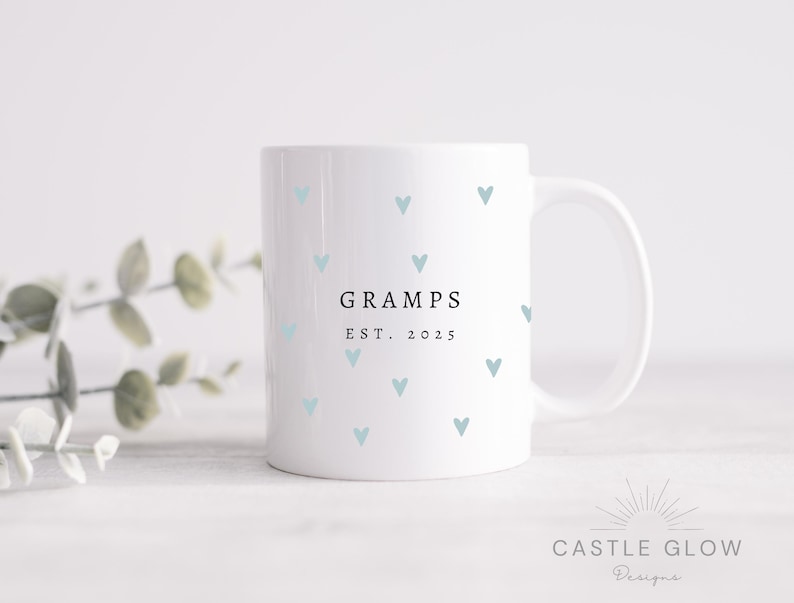 Personalised Grandparents Mug, New Grandparents Gifts, New Nanny and Grampy Gift, Gifts for new Grandparents, New Baby Gift for Grandparents afbeelding 5