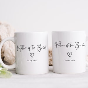 Parents of the Bride mug | Mother of the Bride Mug | Father of the Bride Mug  | Personalised wedding Mug | wedding gift for parents