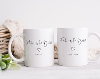 Parents of the Bride mug | Mother of the Bride Mug | Father of the Bride Mug  | Personalised wedding Mug | wedding gift for parents