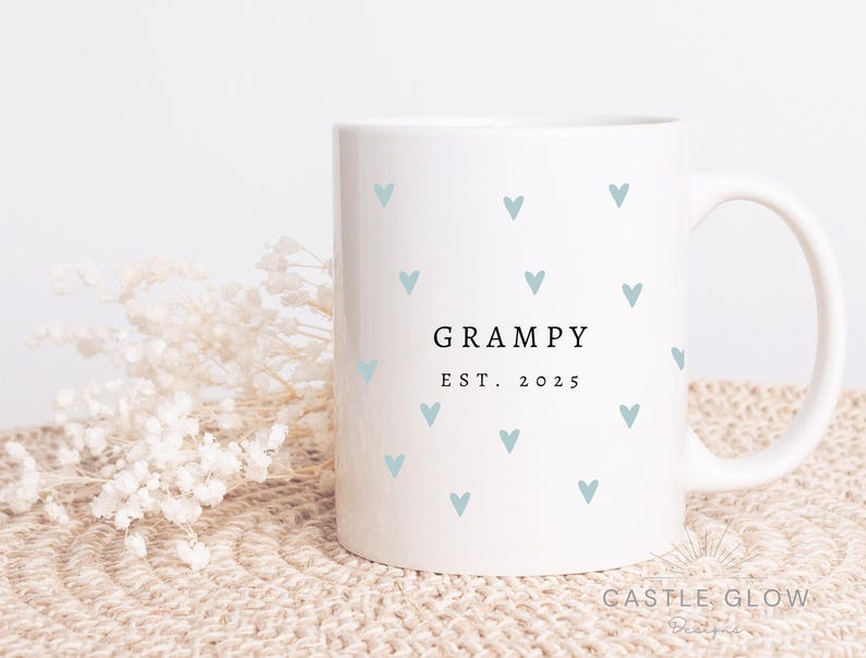 Personalised Grandparents Mug, New Grandparents Gifts, New Nanny and Grampy Gift, Gifts for new Grandparents, New Baby Gift for Grandparents afbeelding 2