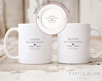 Parents of the Bride mug | Mother of the Bride Mug | Father of the Bride Mug  | Personalised wedding Mug | wedding gift for parents