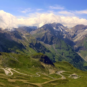 Pack d'images numériques (5 images) de certaines des Alpes autrichiennes et de la Route des Hautes Alpes
