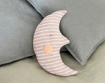 Moon pillow, moon doll, baby pillow, decorative pillow