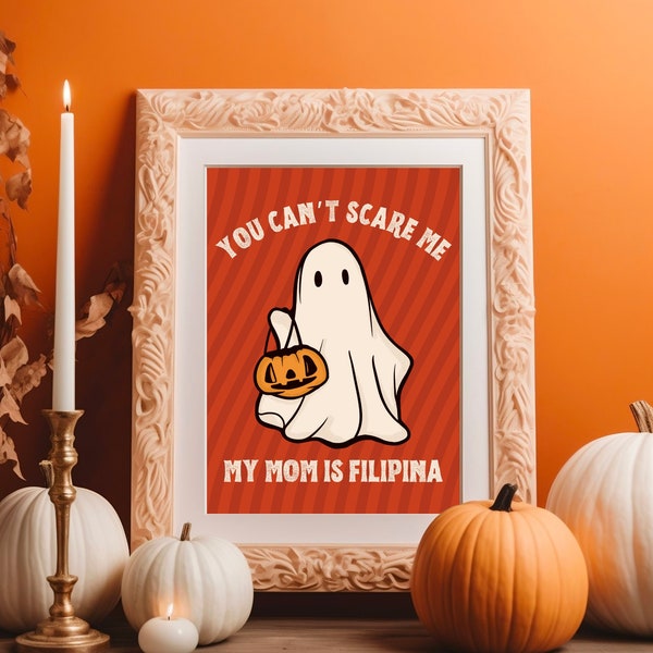 Lámina infantil de Halloween filipina: No puedes asustarme