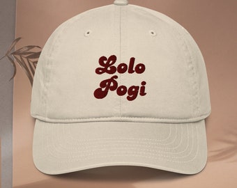 Lolo Pogi Dad Hat: Embroidered Filipino Grandpa Gift