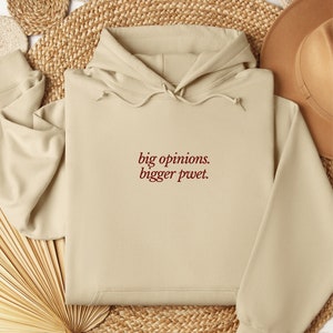 Embroidered Filipino Hoodie: Funny Big Pwet Pinoy Pride Philippines Clothing