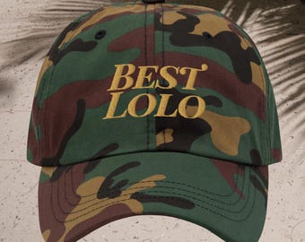 Embroidered Filipino Cap: Best Lolo Dad Hat Grandpa Gift Pinoy Pride Philippines Clothing
