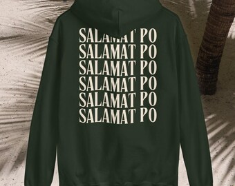 Salamat Po Thank You Tagalog Hoodie - Proud Filipino Hooded Sweatshirt, Gift For Family