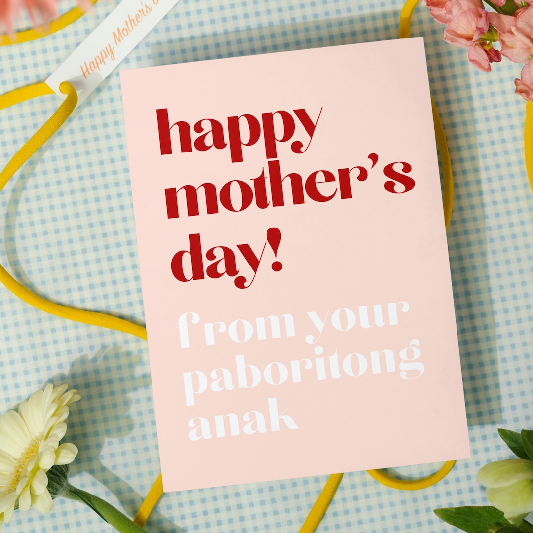Filipino Mothers Day Gift Best Mom Card Funny Tagalog Gift for Mom