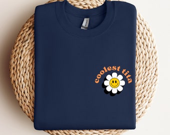 Embroidered Filipino Sweatshirt: Coolest Tita Auntie Gift Proud Pinoy Philippines Shirt