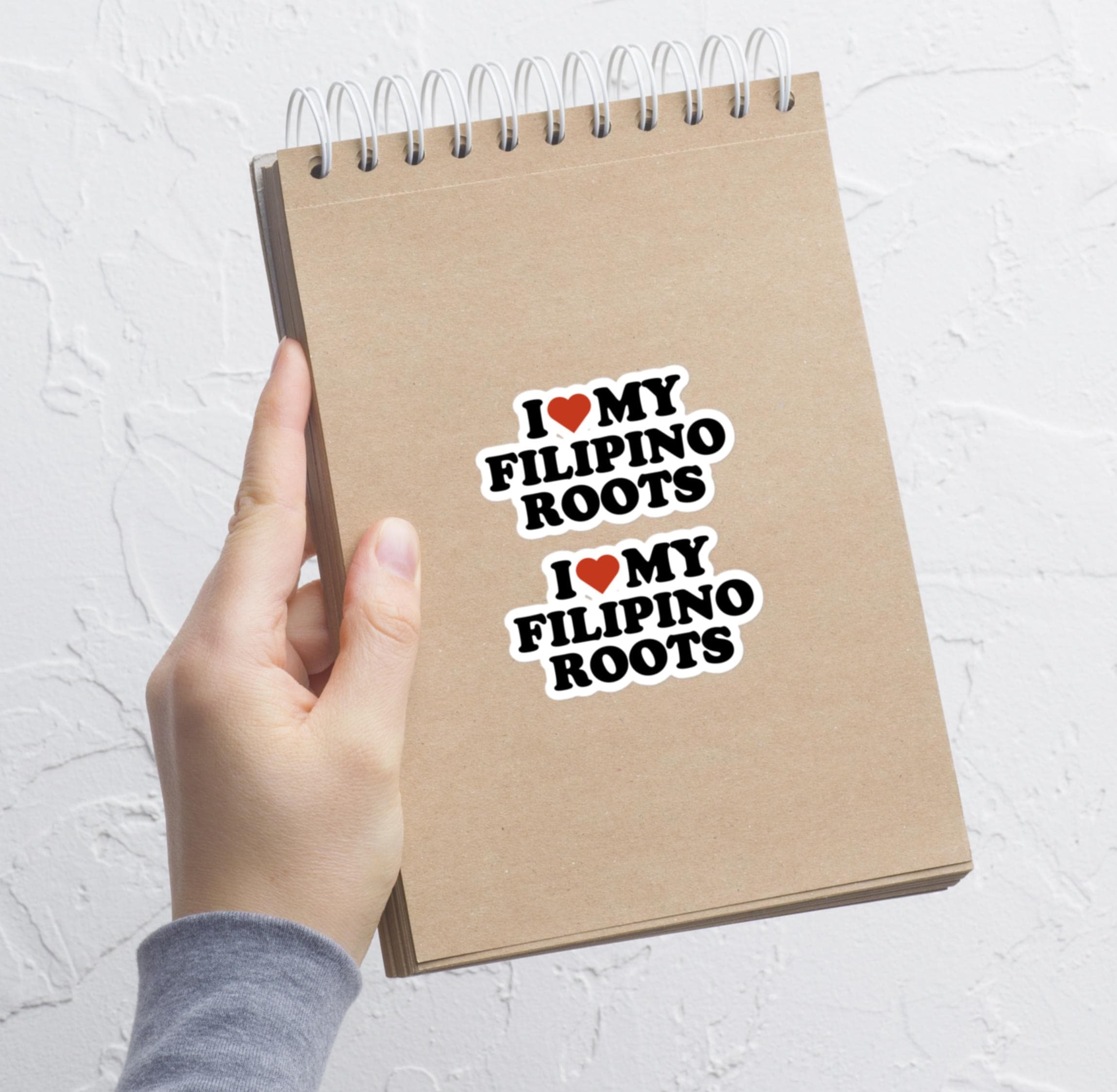 Philippines Love My Filipino Roots Vinyl Sticker, Filipino Gifts, Proud ...